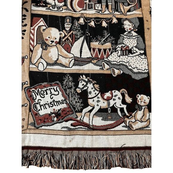 Vintage Antique Toys Tapestry Throw Blanket